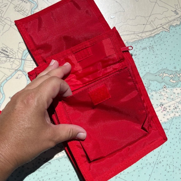 Vintage 90s Mundi Red Wallet / Purse / Organizer - Picture 6 of 6